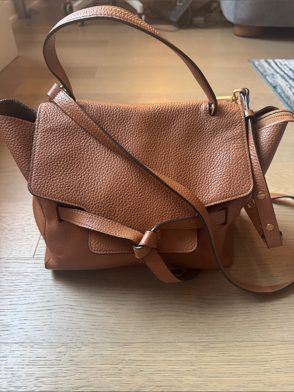 Annabel Ingall brown shoulder bag